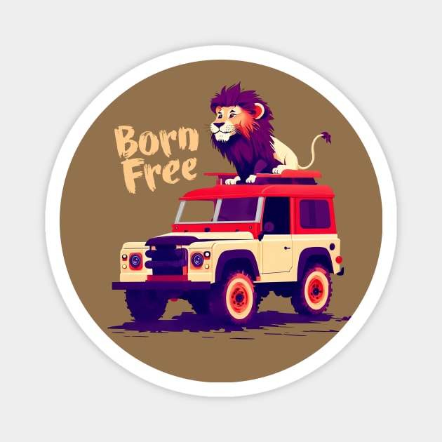 Born Free Magnet by Teephemera